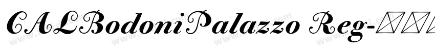 CALBodoniPalazzo Reg字体转换